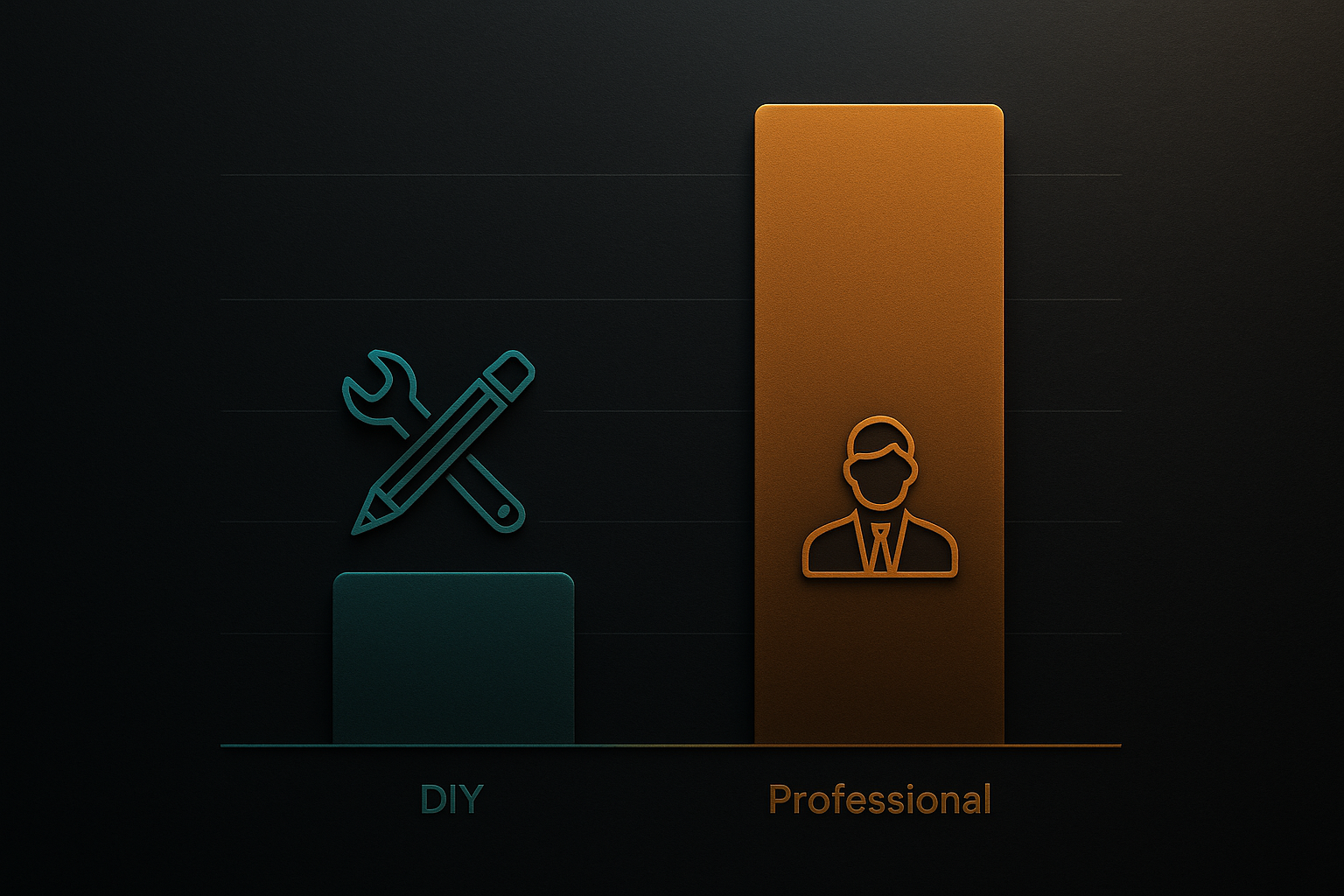 DIY vs Professional UI/UX Design: Which is Best? infographic