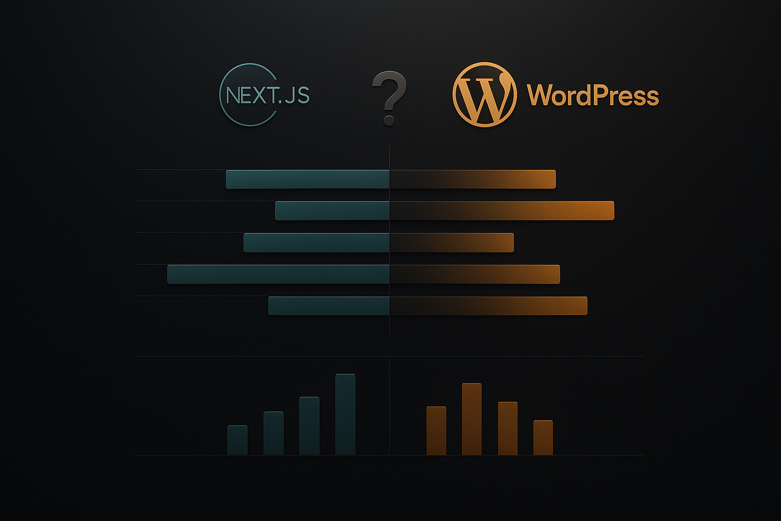 Next.js vs WordPress: Best for Business in 2026? infographic