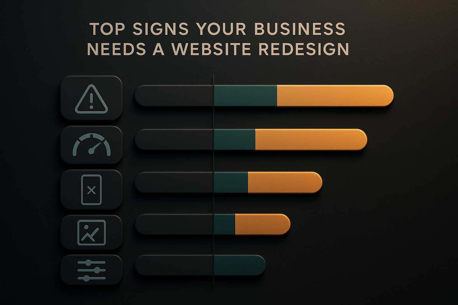 Top Signs Your Business Needs a Website Redesign infographic