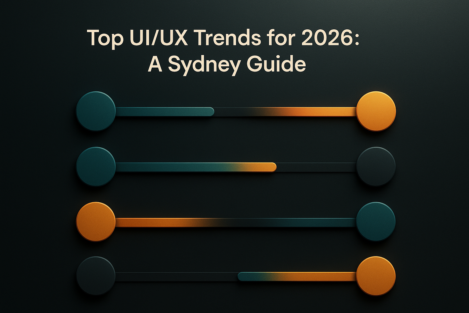 Top UI/UX Trends for 2026: A Sydney Guide infographic